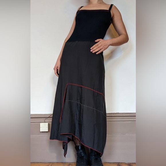 Cop Copine Y2K Cyber Futuristic Parachute Tank Maxi Dress & Mesh Top Set Size S - Picture 5 of 17